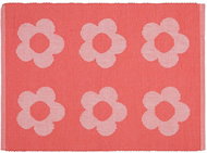 SCANquilt placemat RIB flowers coral 33 × 45 cm - Placemat