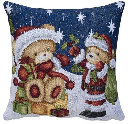 Scanquilt dekorační povlak na polštář Motiv santa medvídek - Pillowcase - Main image