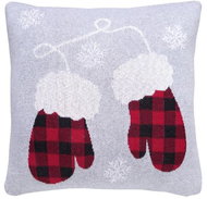 Scanquilt pletený povlak na polštář Design káro palčáky - Pillowcase