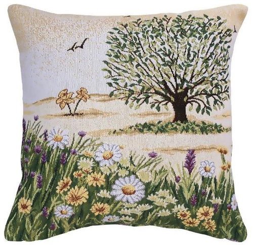 Scanquilt decorative pillowcase Motif meadow, tree - Pillowcase - Main image