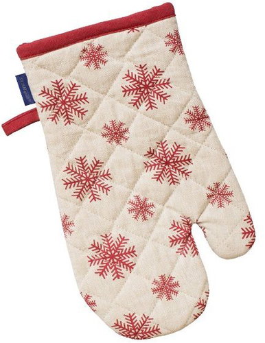 SCANquilt Gloves decor flakes beige-red - Oven Mitt - Main image