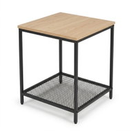 SCENA LIVING S mřížkovou policí, světlý dřevěný dekor - Side Table