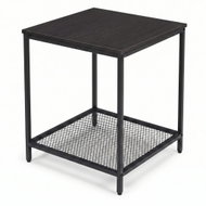 SCENA LIVING S mřížkovou policí, černý - Side Table