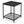 With grid shelf, black