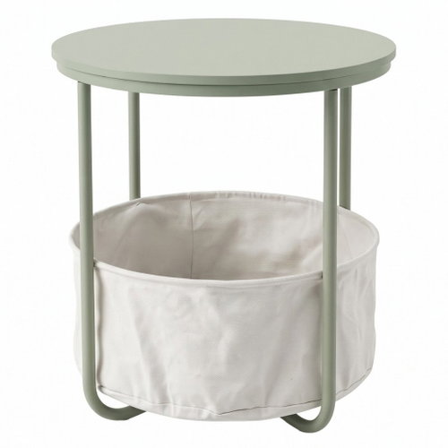 SCENA LIVING S košem, průměr 45 cm, zelený - Side Table - Main image