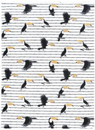 Scanquilt dish towel decorated with toucans - Kitchen Towel