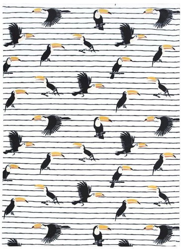 Scanquilt dish towel decorated with toucans - Kitchen Towel - Main image