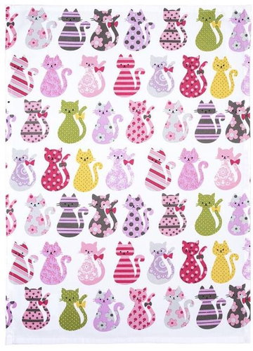 Scanquilt dish towel decorated with cats - Kitchen Towel - Main image