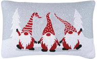 SCANquilt DESIGN elfi knitted grey-red 40 × 60 cm - Pillowcase