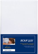 SCANquilt Jersey Elastic Lycra Baby Sheet White 70 × 140 cm - Cot sheet