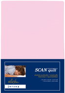 SCANquilt Jersey Elastic Lycra Baby Sheet Light Pink 70 × 140 cm - Cot sheet