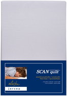 SCANquilt Jersey Elastic Lycra Baby Sheet Light Grey 70 × 140 cm - Cot sheet