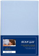 SCANquilt Jersey Elastic Lycra Baby Sheet Light Blue 70 × 140 cm - Cot sheet