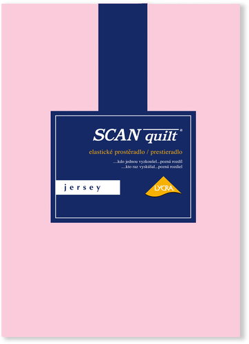 SCANquilt Sheet Jersey Elastic Lycra pink 120 × 200 cm - Bedsheet - Main image