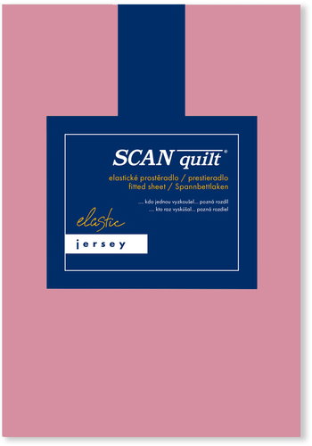 SCANquilt Sheet Jersey Elastic Lycra old pink 90 × 200 cm - Bedsheet - Main image