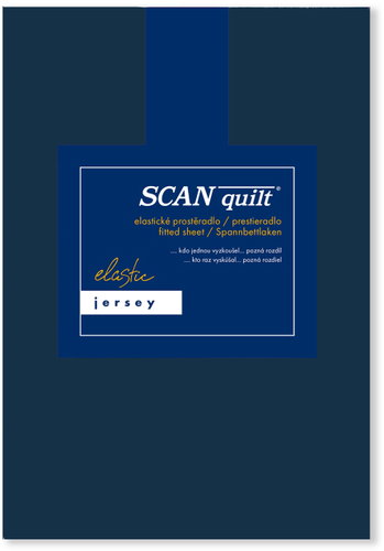 SCANquilt Sheet Jersey Elastic Lycra dark blue - Bedsheet - Main image