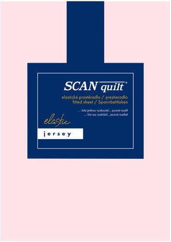 SCANquilt Jersey Elastic Lycra Sheet Light Pink - Bedsheet - Main image