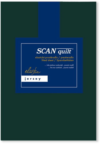 SCANquilt Sheet Jersey Elastic Lycra dark green Main image SCANquilt Sheet Jersey Elastic Lycra dark green - Bedsheet - Main image