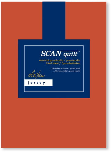 SCANquilt Sheet Jersey Elastic Lycra Brick - Bedsheet - Main image