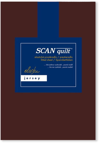 SCANquilt Jersey Elastic Lycra Sheet Dark Brown Main image SCANquilt Jersey Elastic Lycra Sheet Dark Brown - Bedsheet - Main image