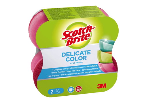Scotch-Brite® Delicate Comfort non-scratch sponges, for cleaning delicate surfaces, 2pcs - Dish Sponge - Main image