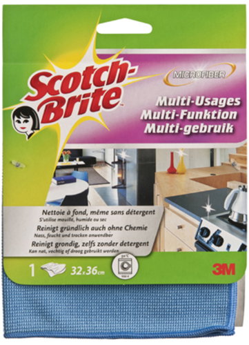 Scotch-Brite™ Multipurpose Microfibre Cloth 320 × 360 mm - Microfiber Cloth - Main image