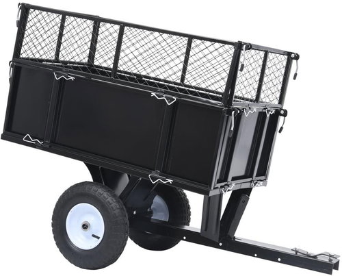 Sklápěcí přívěsný vozík pro zahradní sekačku nosnost 150 kg - Garden Cart - Main image