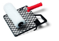 SCHULLER Roller set BASELINE-R VESTAN, 18 cm, 18 mm hair, 6 mm system + handle + grid - Paint Roller