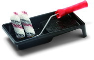SCHULLER Roller set SILVERLINE HK-R, mini, 2 x 10 cm, 12 mm hair, woven polyester + tray + holder - Paint Roller