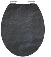 SCHÜTTE BLACK STONE MDF HG, Soft Close  - Toilet Seat