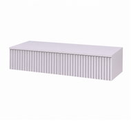 SCENA LIVING Wall-mounted console with 2 drawers, grooved front, 100 × 38 × 17cm - TV Table