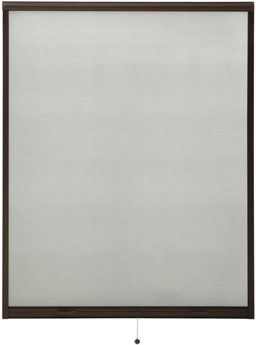 SHUMEE Rolovací okenní síť proti hmyzu 140 × 170 cm, hliník, hnědá - Insect Screen - Main image