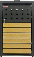 SCORPION Bin shelter D01GW1, anthracite / brown - Bin Shed