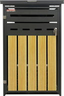 SCORPION Bin shelter D02GW1, anthracite / brown - Bin Shed