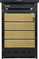 SCORPION Bin shelter D04GW1, anthracite / brown - Bin Shed