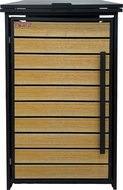 SCORPION Bin shelter D06GW1, anthracite / brown - Bin Shed