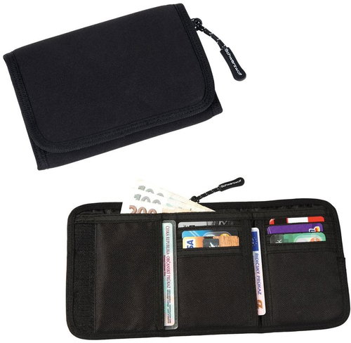Schwarzwolf Coin neoprene wallet black - Wallet - Main image