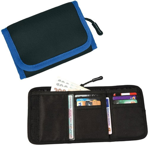 Schwarzwolf Coin neoprene wallet black/blue - Wallet - Main image