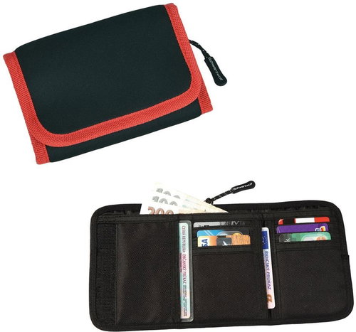 Schwarzwolf Coin neoprene wallet black/red - Wallet - Main image