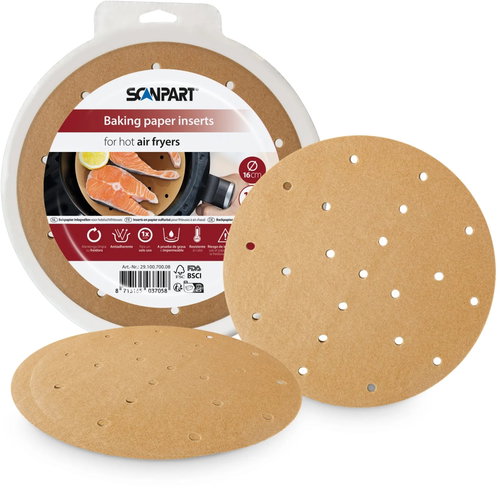 ScanPart Perforovaný Papír do horkovždušných fritéz 16 cm 100 ks - Baking Paper - Main image