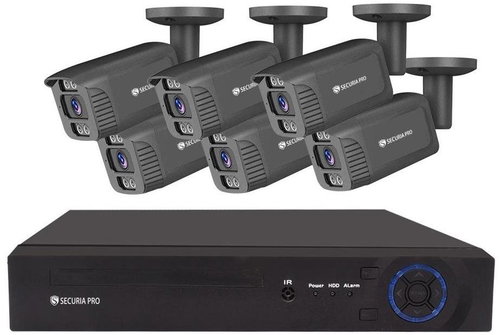 Securia Pro camera system NVR6CHV5S-B smart, black - IP Camera - Main image