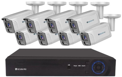 Securia Pro camera system NVR8CHV4S-W smart, white - IP Camera - Main image