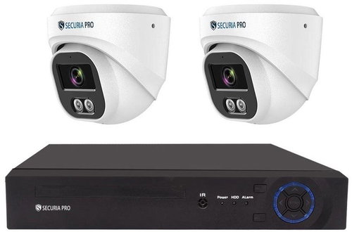 Securia Pro kamerový systém NVR2CHV4S-W DOME smart, bílý - IP kamera - Hlavní obrázek