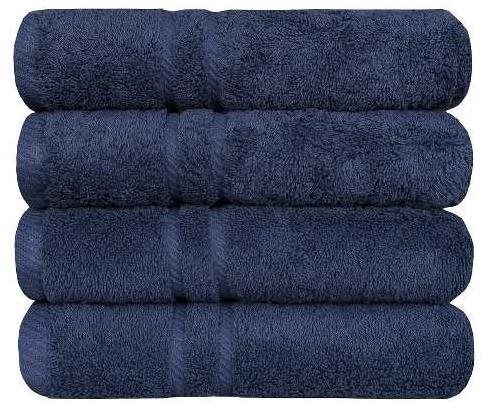 SCANquilt bath towel COTTONA dark blue 160 × 90 cm - Bath Towel - Main image