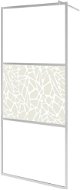 Shumee Zástěna do průchozí sprchy, ESG sklo, 80 × 195 cm, design s kameny - Sprchová zástěna