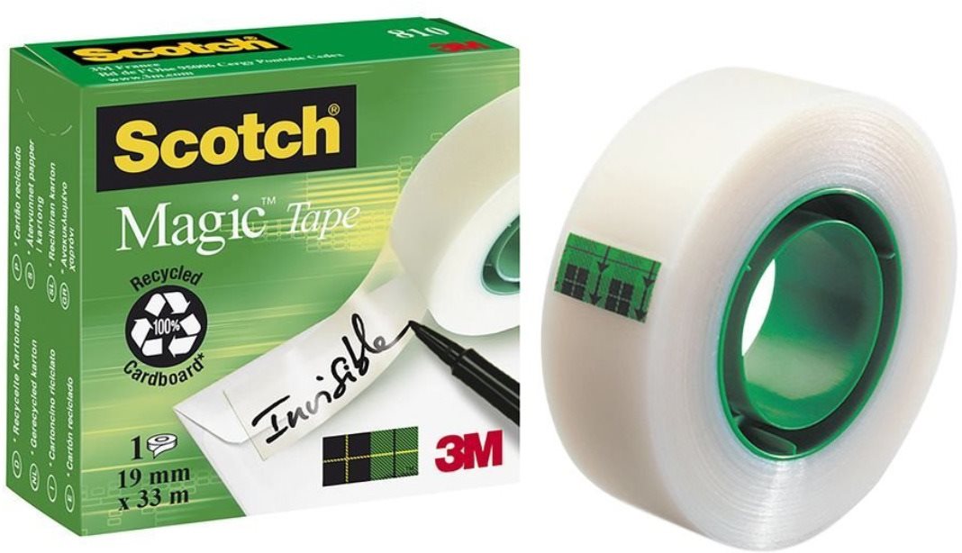 Scotch Magic 19 mm x 33 m, láthatatlan, papírhoz
