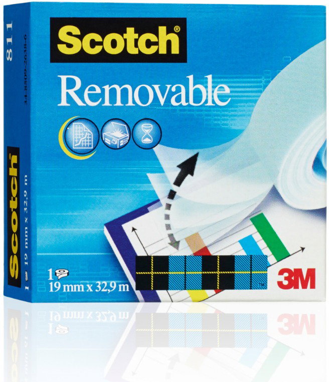 Scotch 19 mm x 33 m, felcímkézhető, eltávolítható