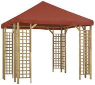 Gazebo 3 x 3 m terracotta colour - Garden Gazebo
