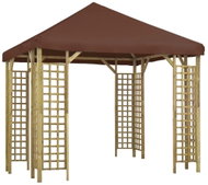 Gazebo 3 x 3 m brown - Garden Gazebo