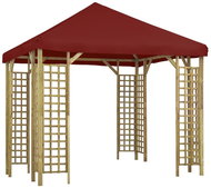 Gazebo 3 x 3 m burgundy - Garden Gazebo